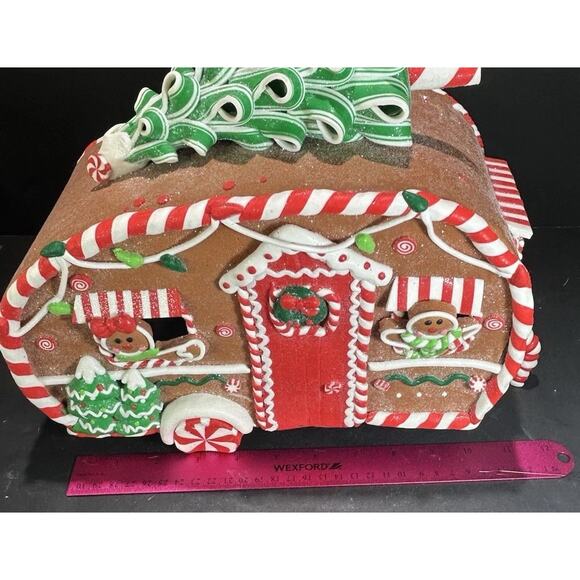 NWT Rare Retired-Dillards Trimsetter Gingerbread Camper Light Up LED 12.5. X 10 - Picture 7 of 10